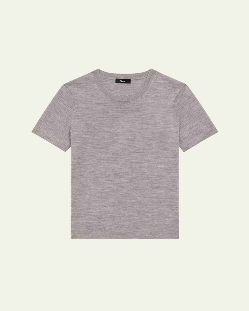 Regal Merino Wool Short-Sleeve Crew T-Shirt